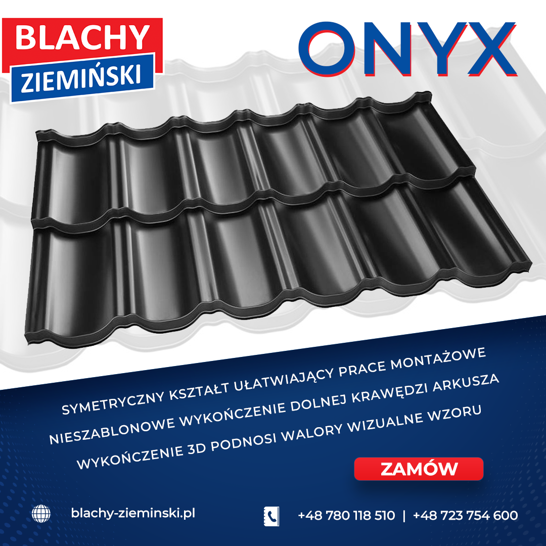 Blachodachówka modułowa ONYX – Twoje idealne rozwiązanie dachowe