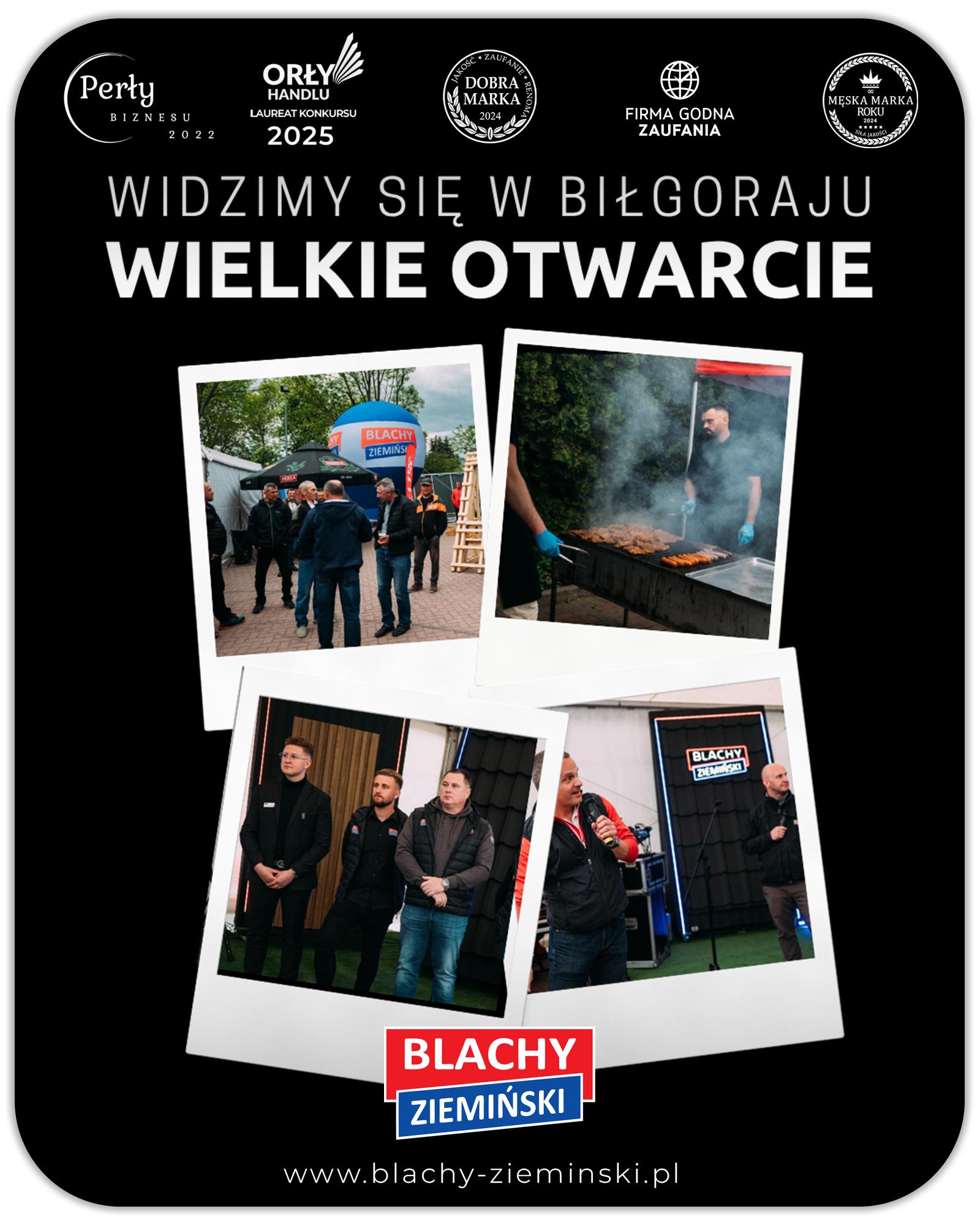Wielkie otwarcie nowego oddziału Blachy Ziemiński w Biłgoraju – rozwijamy się dla Was!